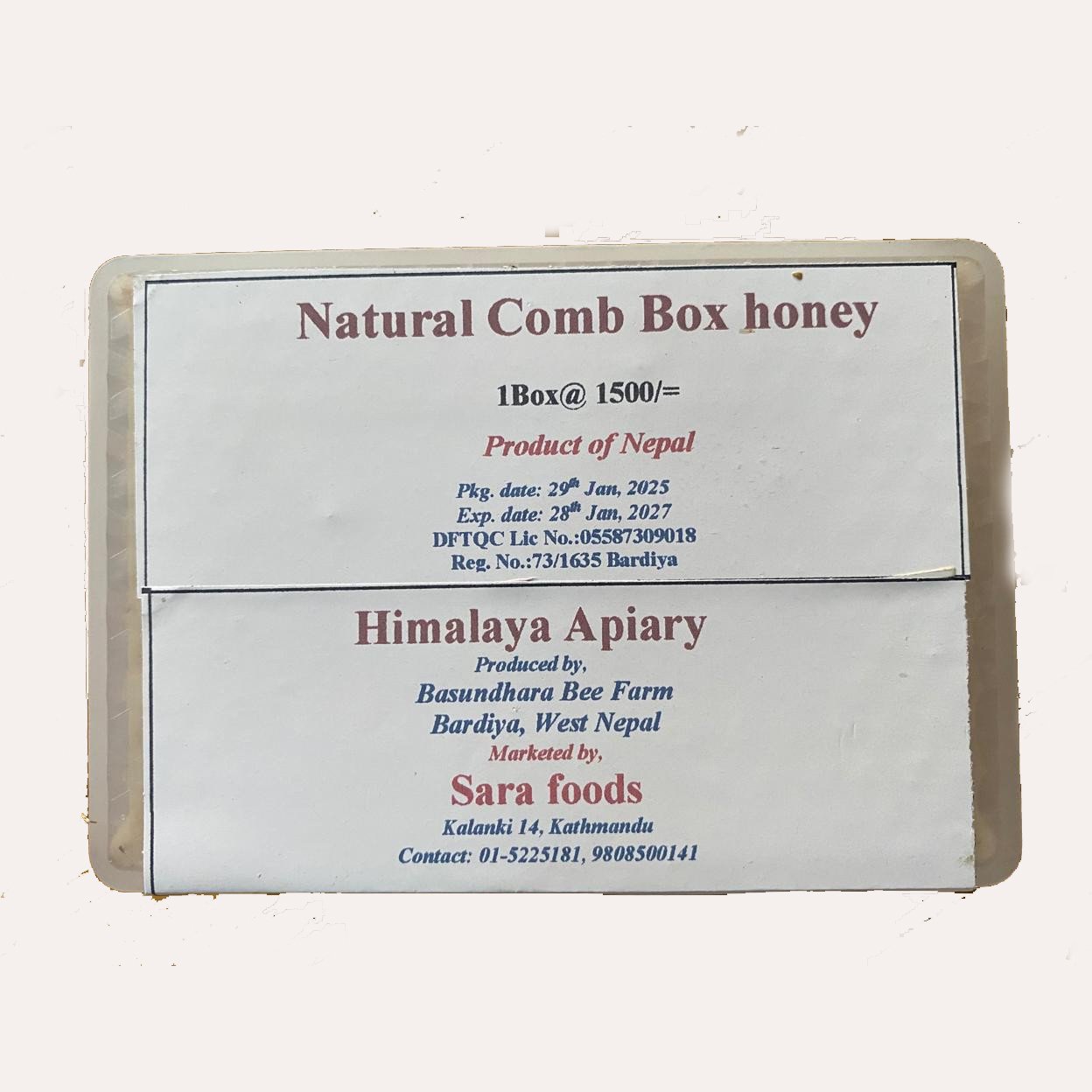 Natural Comb Box Honey