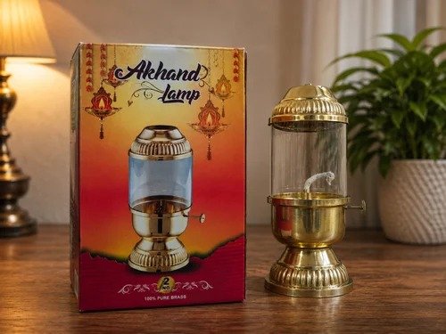 Akhanda Deep brass lamp for Tihar