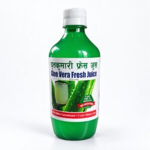 Authentic Aloe Vera Fresh Juice packaging on a neutral studio background