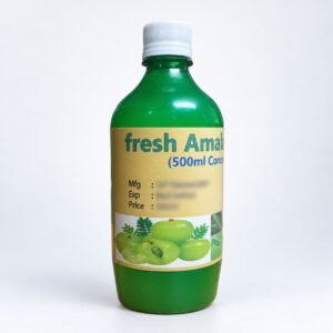 Authentic Fresh Amala & Aloe vera juice packaging on a neutral studio background