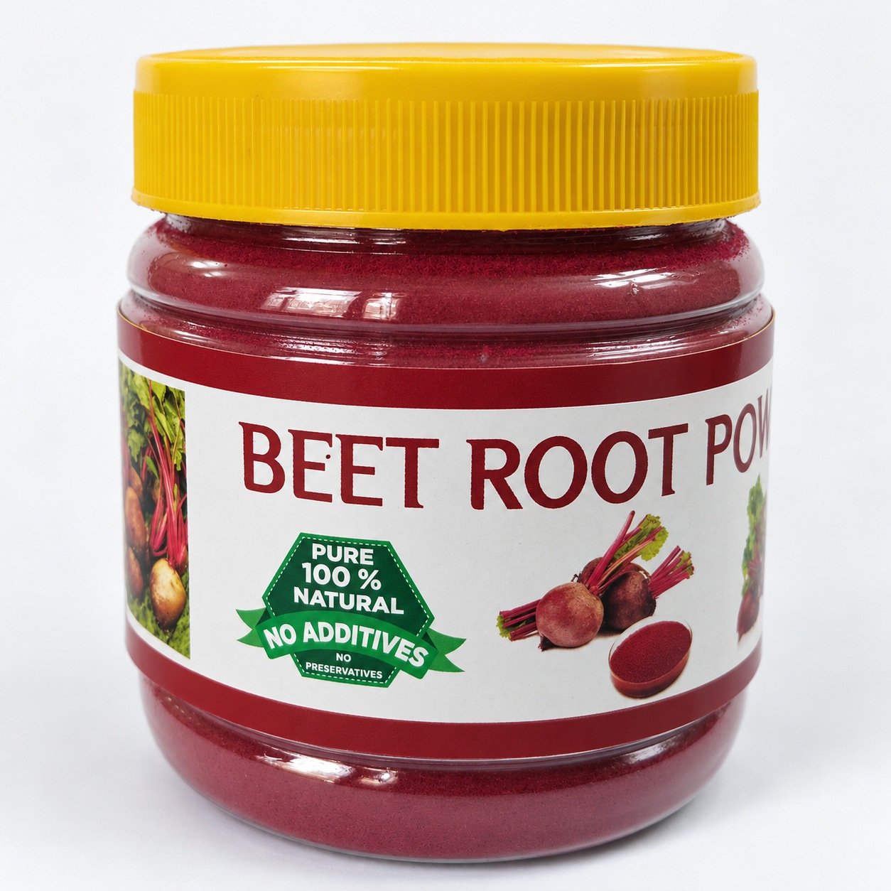 Authentic Beetroot Powder – 1 kg packaging on a neutral studio background