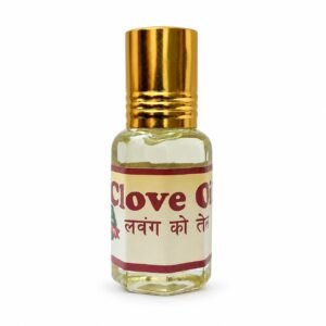 Authentic Clove Oil packaging on a neutral studio background