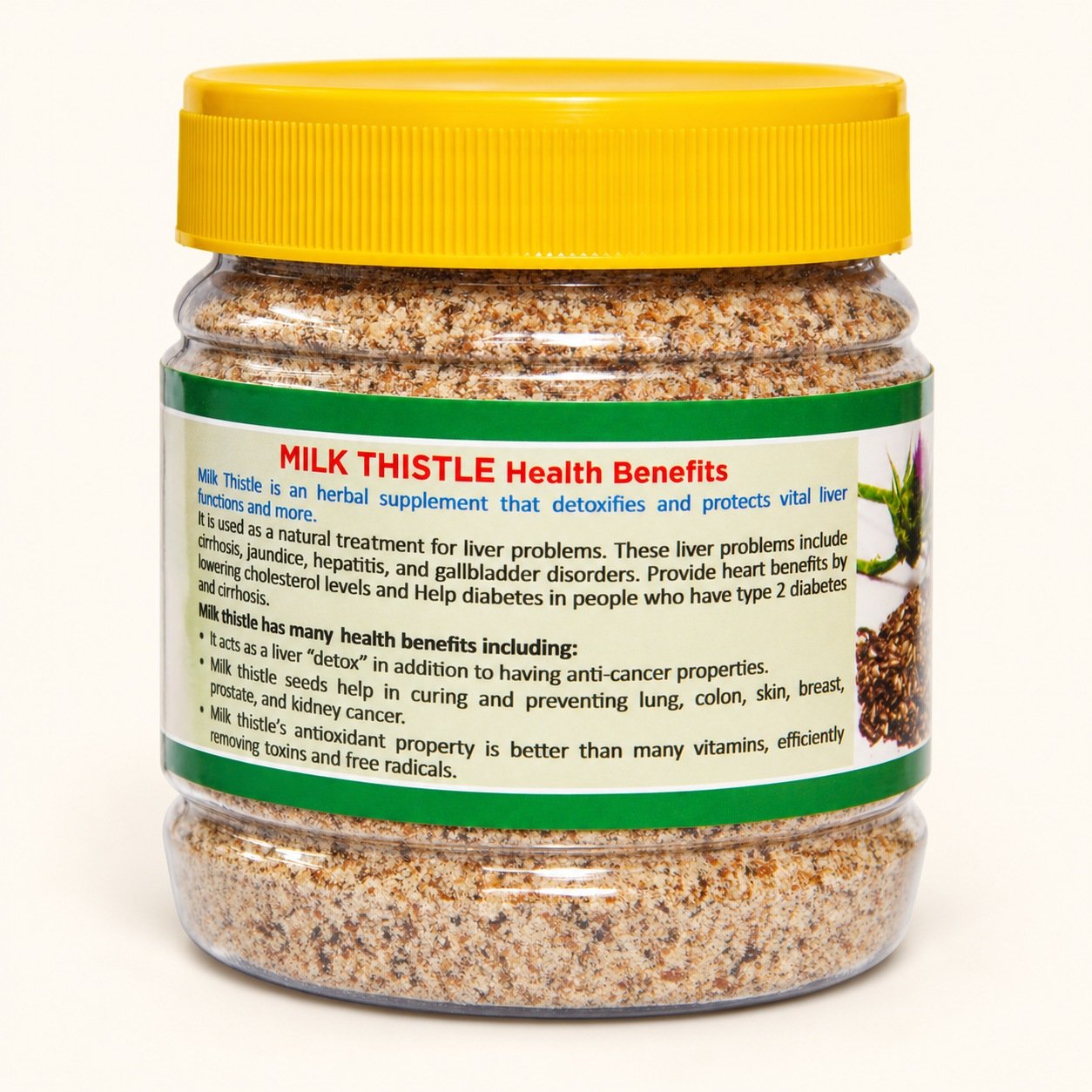 Milk Thistle Powder – authentic packaging gallery view