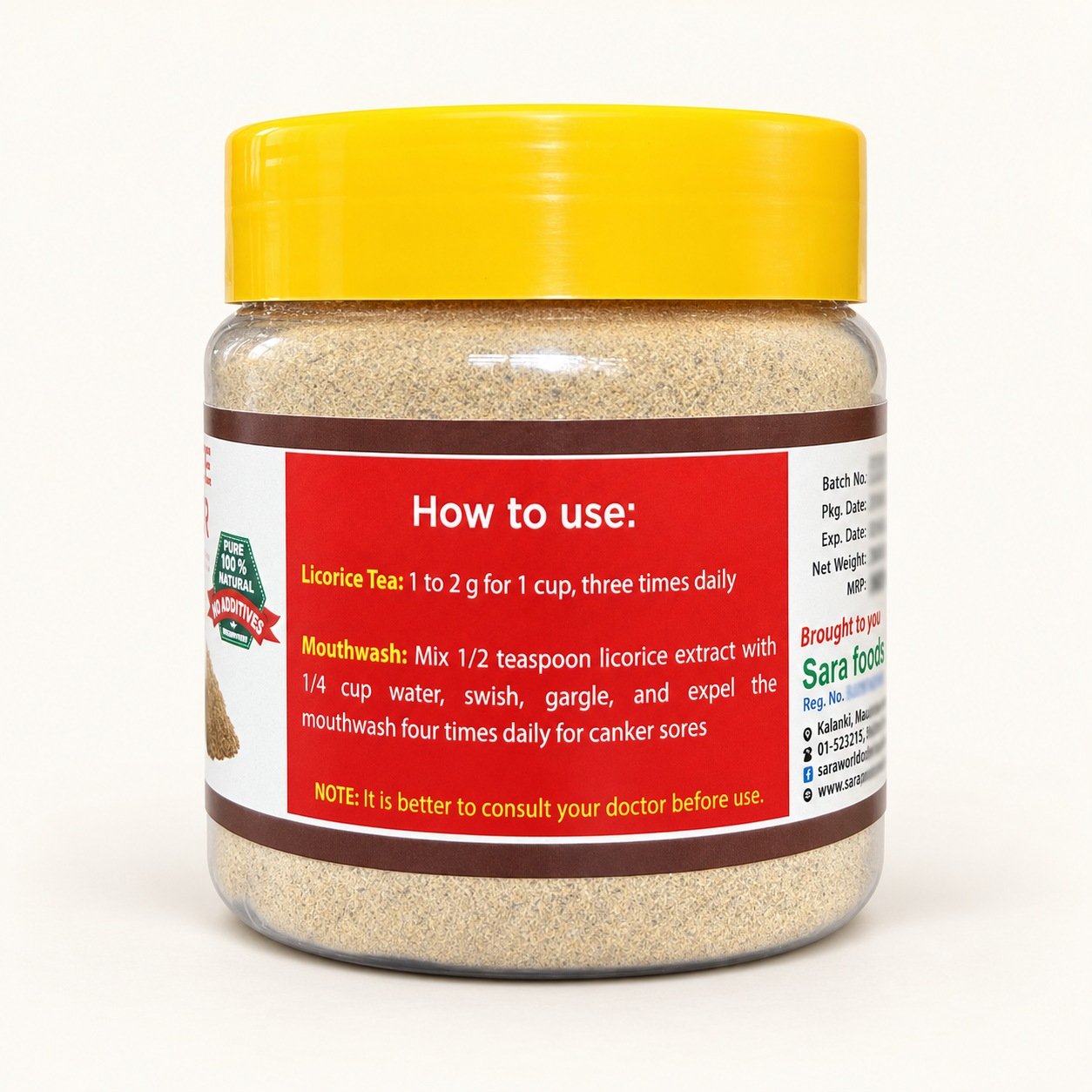 Licorice Powder – authentic packaging gallery view