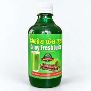 Authentic Giloy Fresh Juice packaging on a neutral studio background