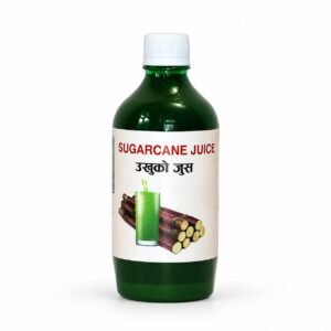 Authentic Sugarcane Juice packaging on a neutral studio background