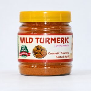 Authentic Wild Turmeric packaging on a neutral studio background